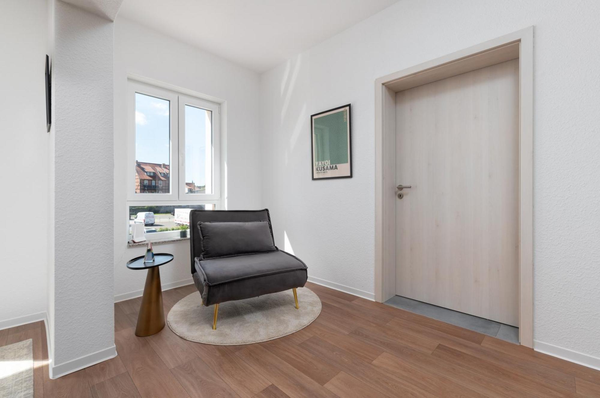 Design-Wohnung, Altstadt, Parkplatz, Netflix Quedlinburg Bagian luar foto